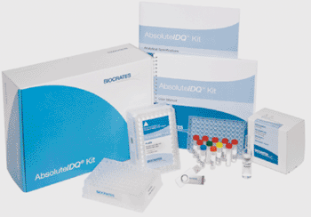 Image: The AbsoluteIDQ metabolomics kit (Photo courtesy of Biocrates Life Sciences).